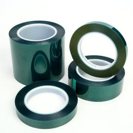 中国 緑ポリエステル保護テープのシリコーンの付着力の高温は力のコーティングのために広く使用します サプライヤー