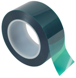 中国 シリコーンの接着剤が付いている0.06mm/0.09mmの高温マスク ペット緑テープ サプライヤー