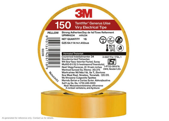 中国 3M Temflex 150 | 0.13 mm PVC Vinyl | 600 V Rated | Self-Extinguishing | Six Colors サプライヤー