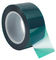 緑ポリエステル保護テープのシリコーンの付着力の高温は力のコーティングのために広く使用します サプライヤー
