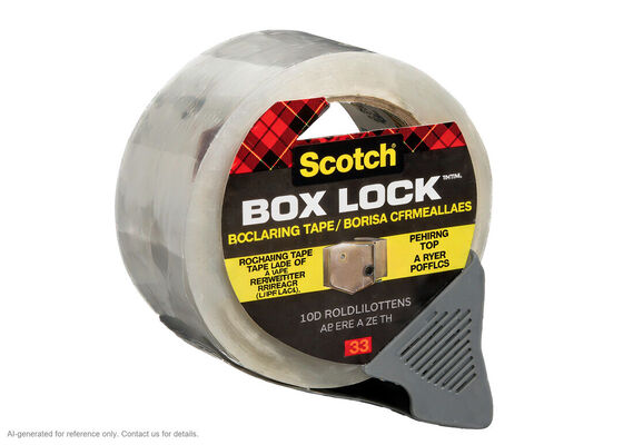 3M Scotch Box Lock 3950 | Clear BOPP Film | Acrylic | 48 mm x 50 m | 76.2 mm Core サプライヤー