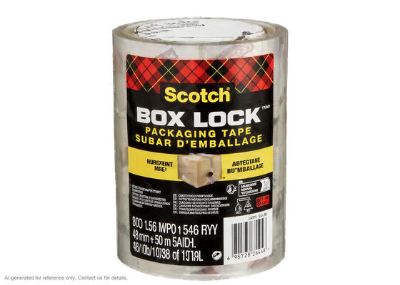 3M Scotch Box Lock 3950 | Clear BOPP Film | Acrylic | 48 mm x 50 m | 76.2 mm Core サプライヤー